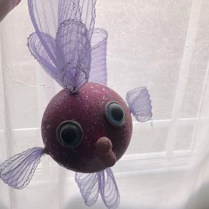4 foam fish decorations for kids room